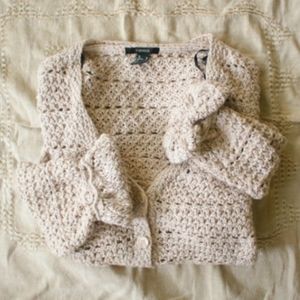 F21 Cropped Knit Cardigan